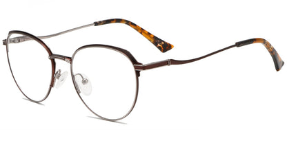 Acetate Metal Oval Frame F8850