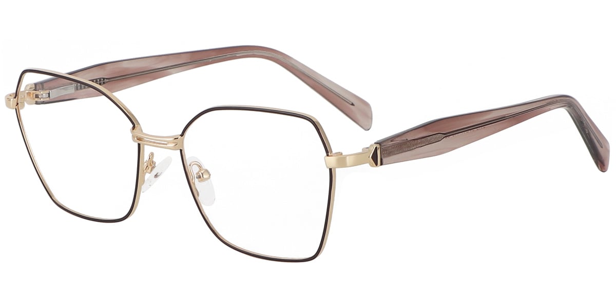Acetate Metal Square Frame F9340