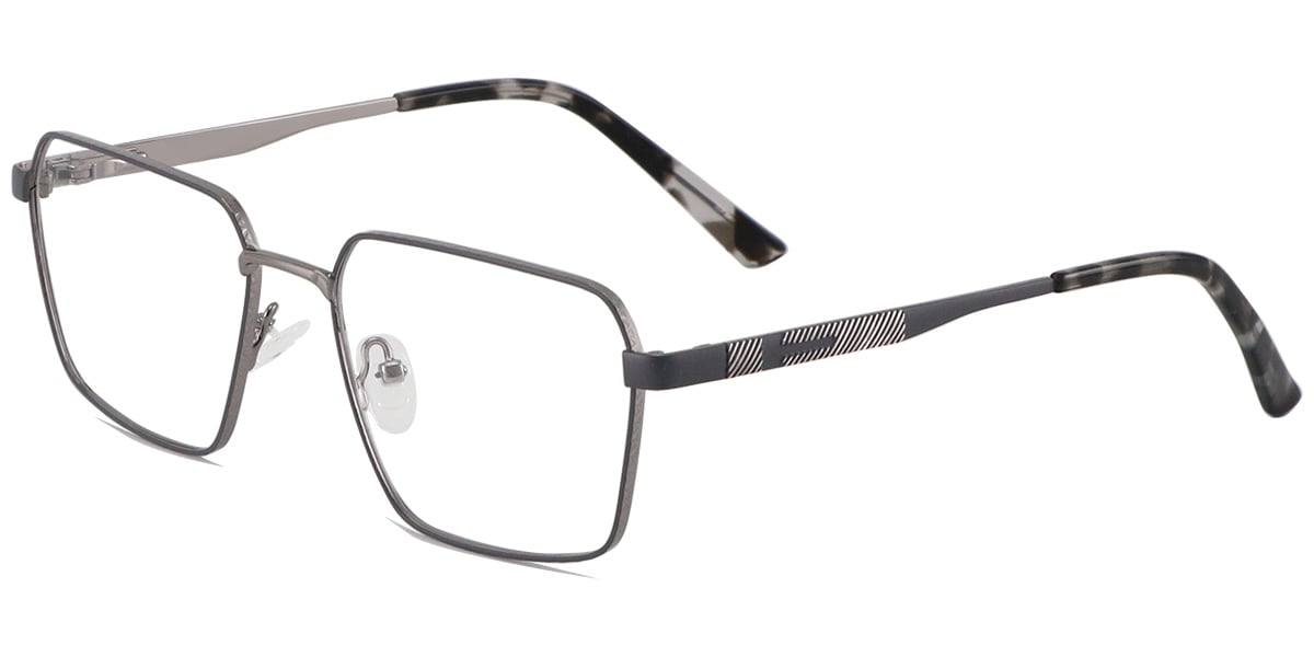 Acetate Metal Square Frame F9002