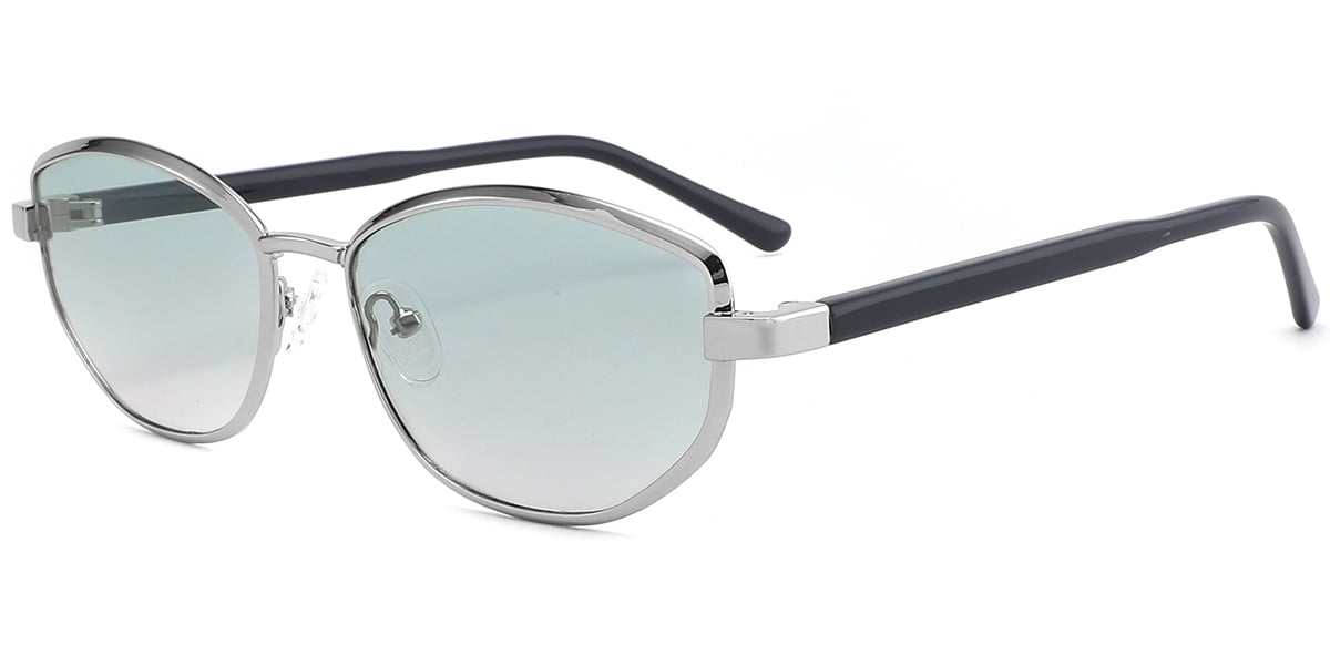 Acetate Metal Geometric Sunglasses SG9370