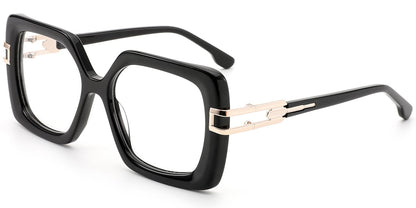 Acetate Metal Square Frame F10180