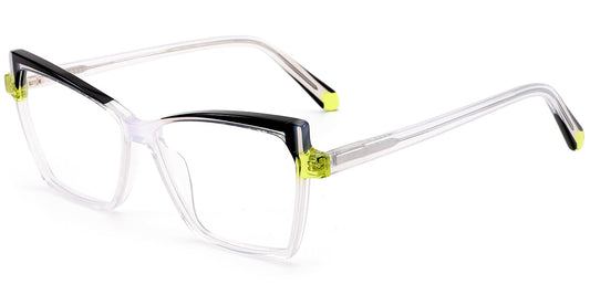Acetate Cat Eye Frame F8491