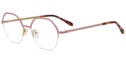 Acetate Metal Geometric Frame F8849