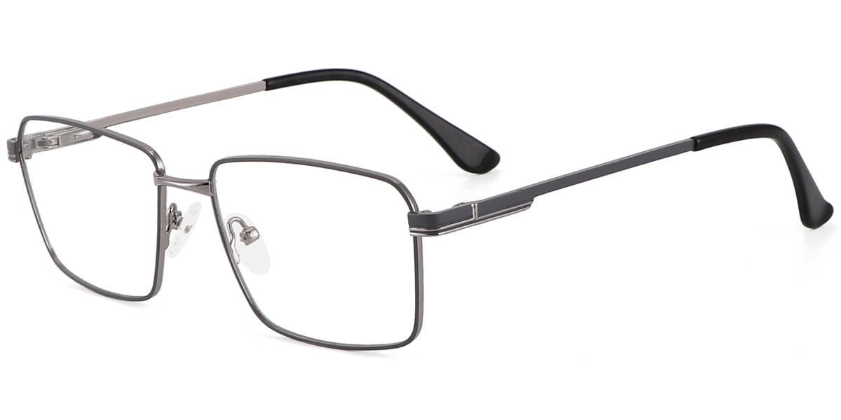 Acetate Metal Square Frame F9004