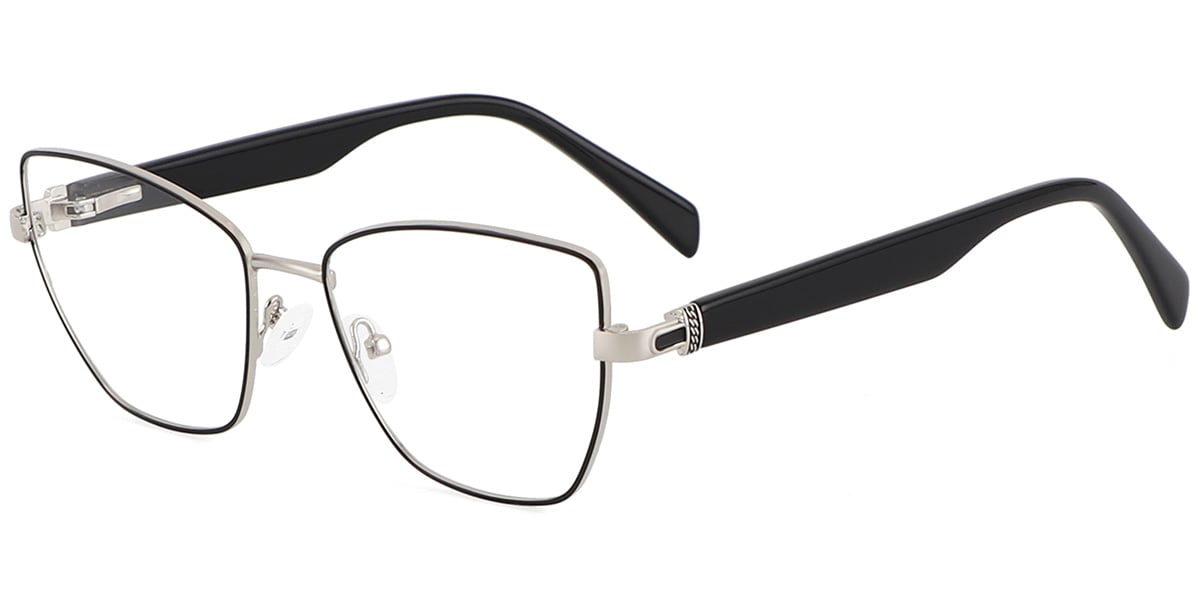 Acetate Metal Square Frame F8878