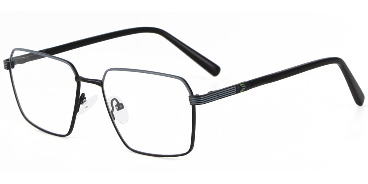 Acetate Metal Square Frame F9008