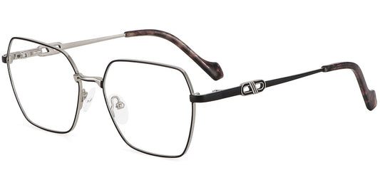 Acetate Metal Square Frame F9332