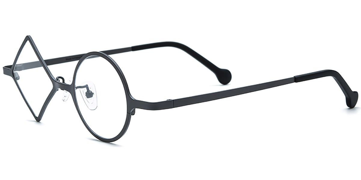 Titanium Geometric Frame F7166