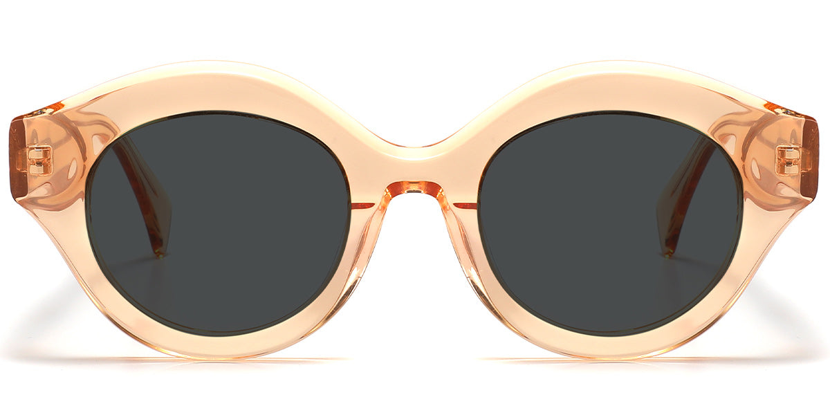 Acetate Round Geometric Sunglasses SG5986