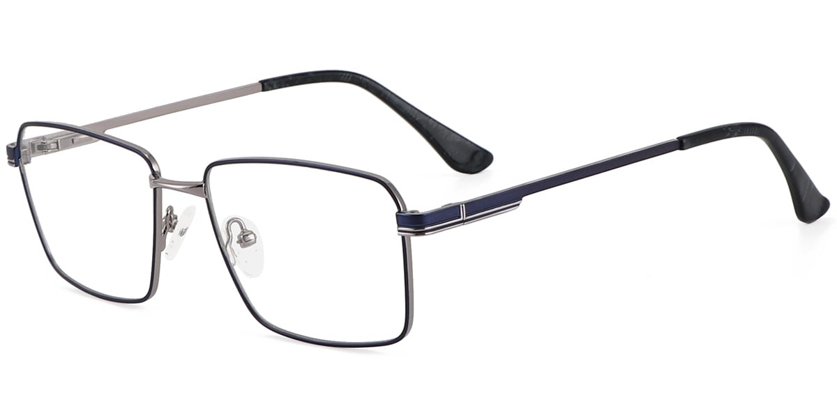 Acetate Metal Square Frame F9004