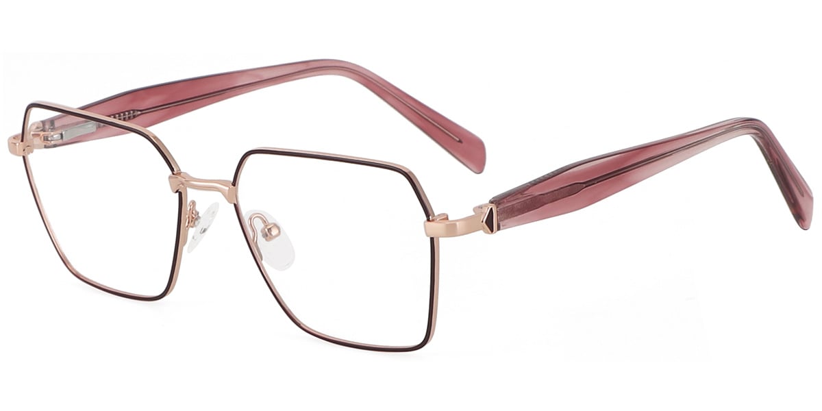 Acetate Metal Square Frame F9339