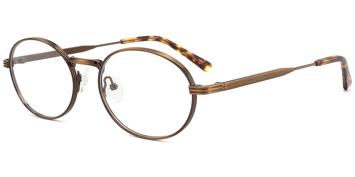 Acetate Metal Oval Frame F10395