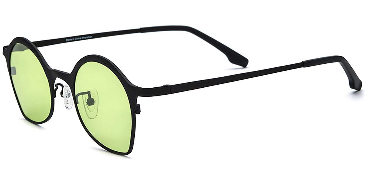 Titanium Geometric Sunglasses SG7311