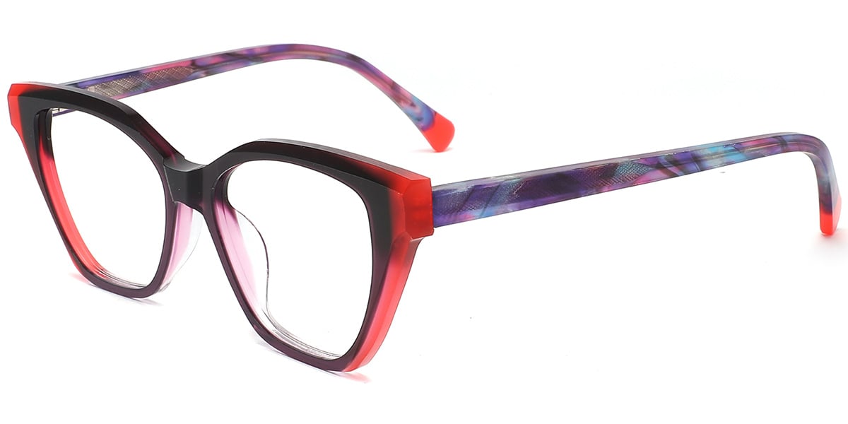 Acetate Cat Eye Frame F8435