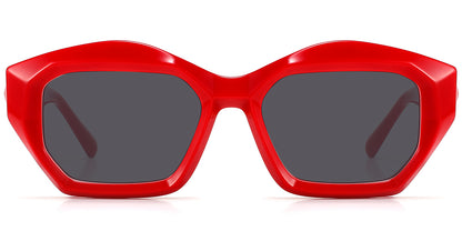 Acetate Square Geometric Sunglasses SG5573