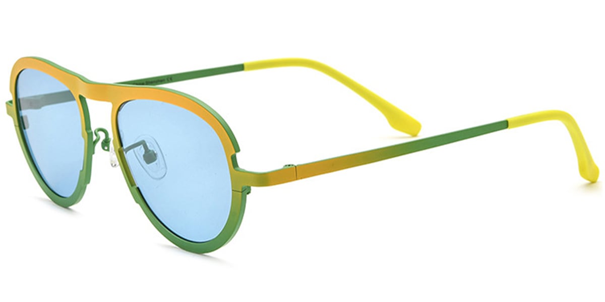 Titanium Oval Sunglasses SG6079