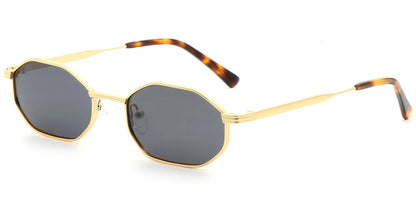 Acetate Metal Geometric Sunglasses SG9353