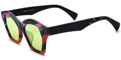 Acetate Geometric Sunglasses SG7300