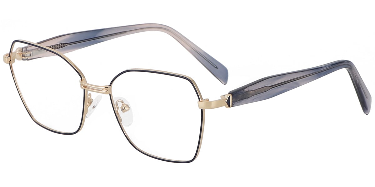Acetate Metal Square Frame F9340