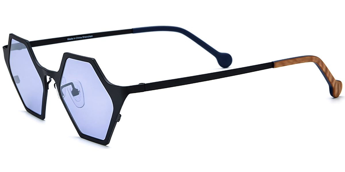 Titanium Geometric Sunglasses SG7333