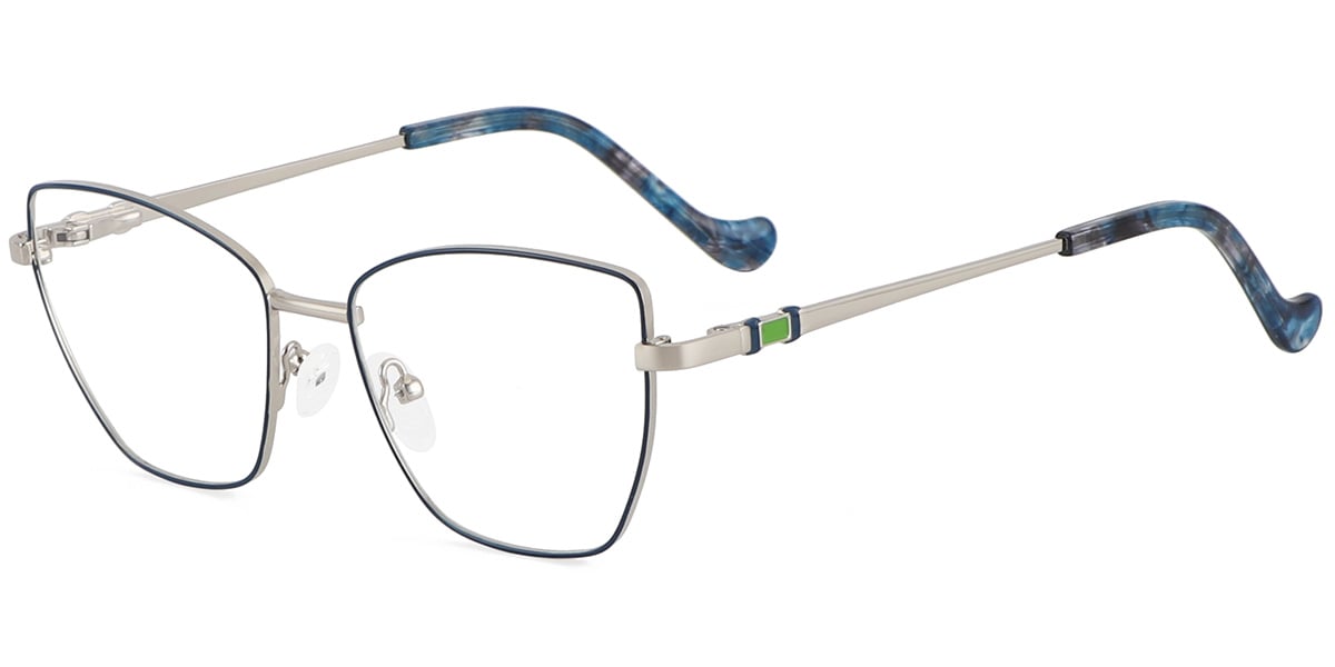 Acetate Metal Square Frame F8871