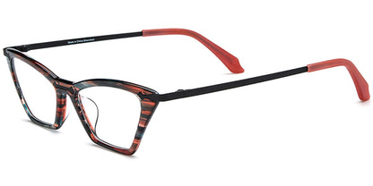 Acetate Titanium Cat Eye Frame F7567