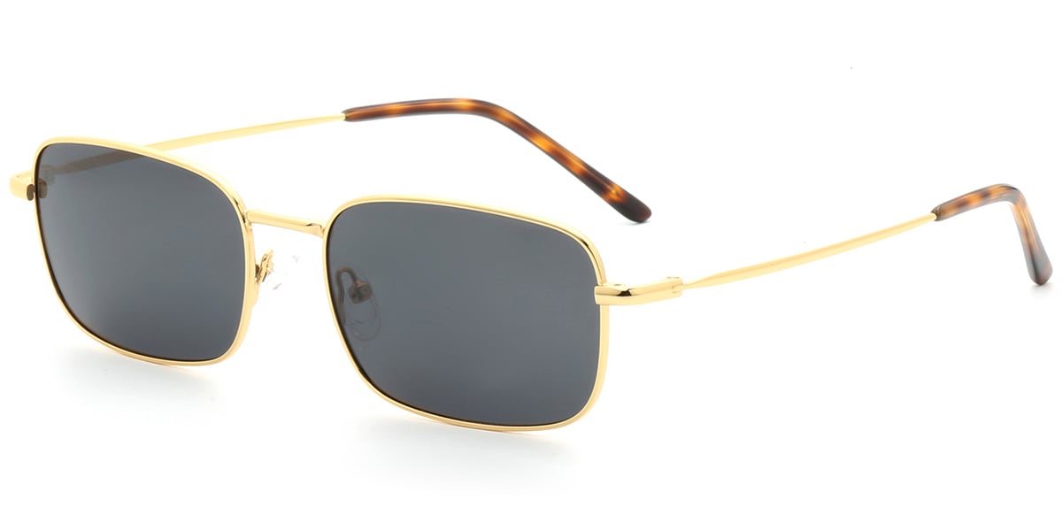 Acetate Metal Rectangle Sunglasses SG9359