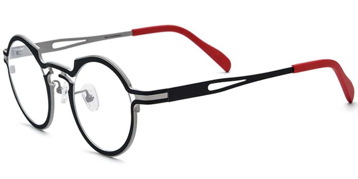 Titanium Round Frame F7019