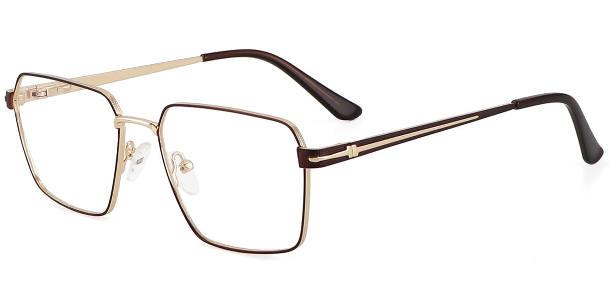 Acetate Metal Square Frame F9003
