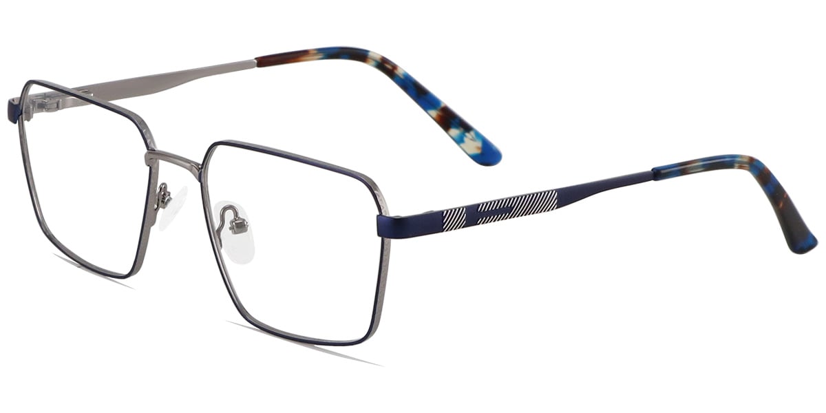 Acetate Metal Square Frame F9002