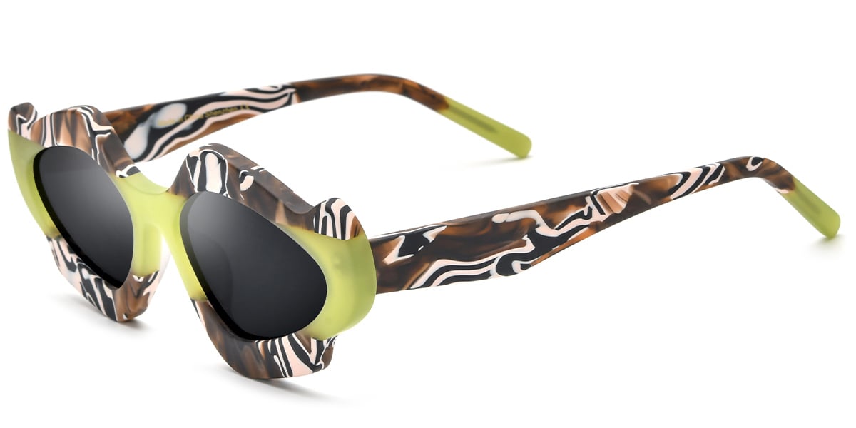 Acetate Geometric Sunglasses SG5852