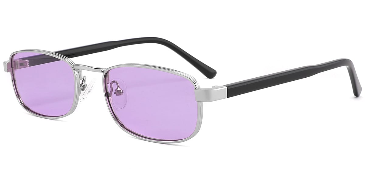 Acetate Metal Rectangle Sunglasses SG9363