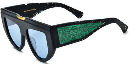 Acetate Geometric Sunglasses SG6849