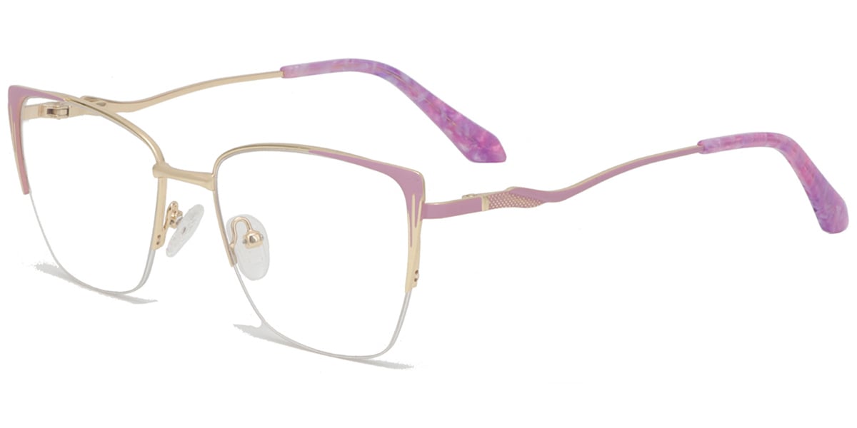 Acetate Metal Square Frame F9020