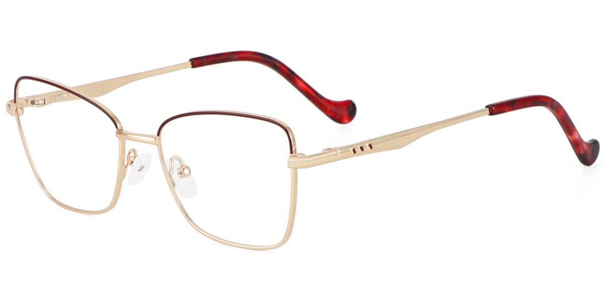 Acetate Metal Cat Eye Frame F8872