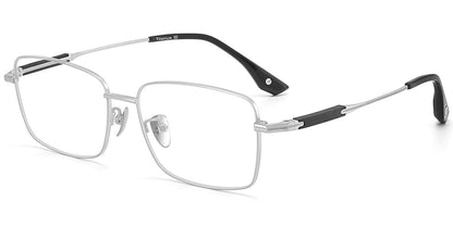 Acetate Titanium Rectangle Frame F9446