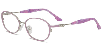 Acetate Metal Oval Frame F8860