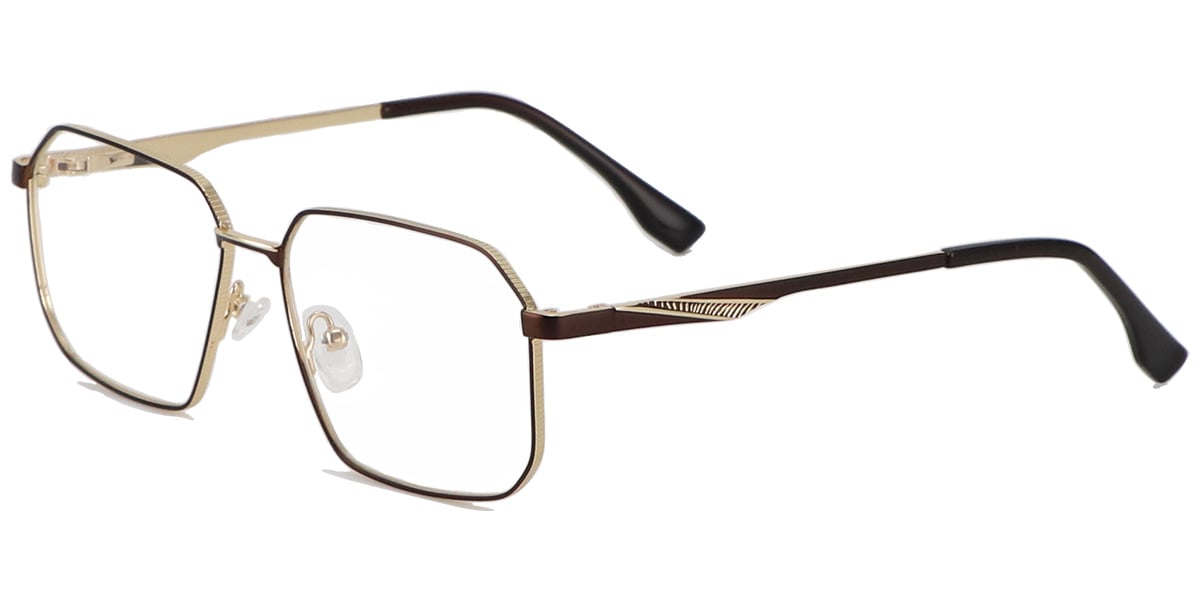 Acetate Metal Square Frame F8862