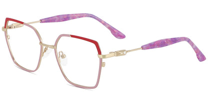 Acetate Metal Square Frame F8864