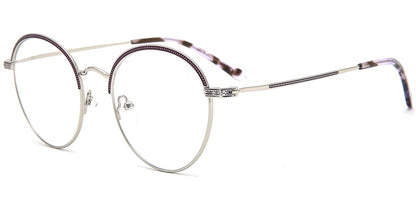 Acetate Metal Round Frame F8846