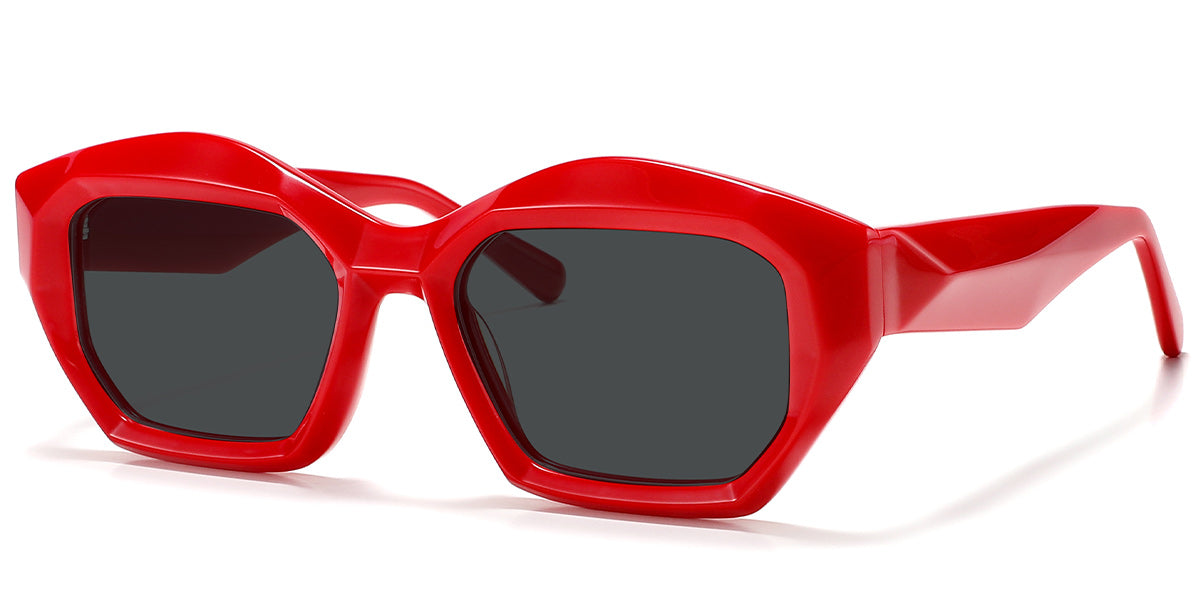 Acetate Square Geometric Sunglasses SG5573