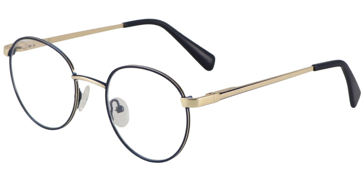 Acetate Metal Round Frame F8844