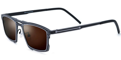 Titanium Rectangle Sunglasses SG8339
