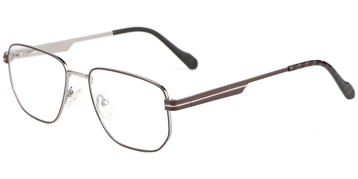 Acetate Metal Square Frame F8722