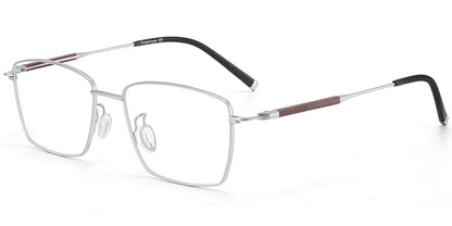 Acetate Titanium Rectangle Frame F9449
