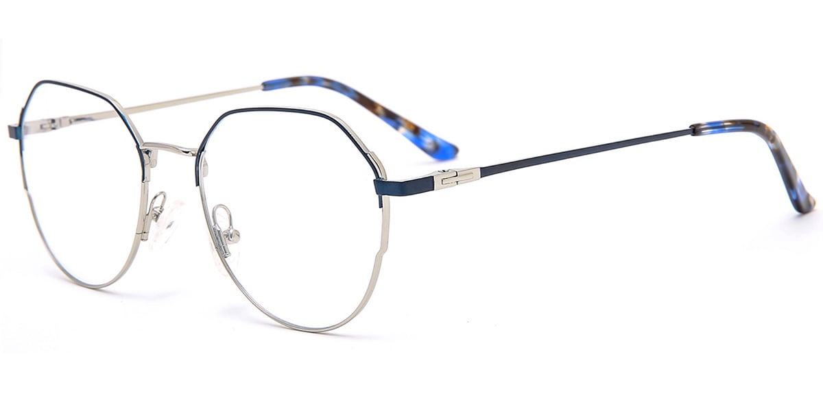 Acetate Metal Oval Frame F8845