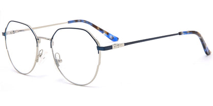 Acetate Metal Oval Frame F8845