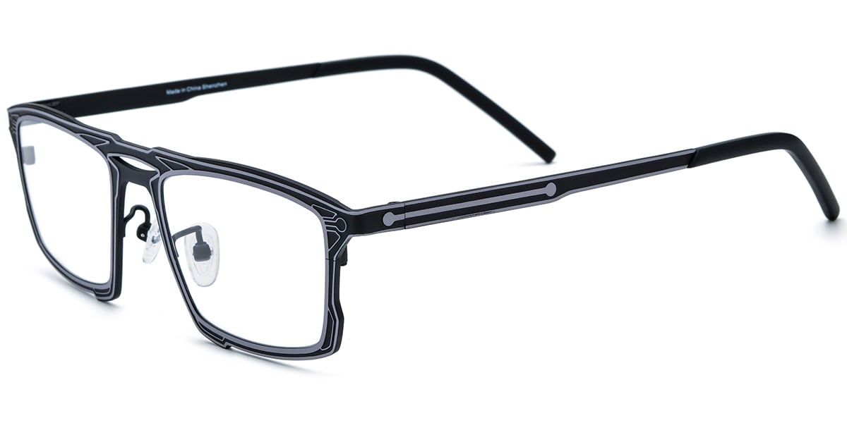Titanium Rectangle Frame F8338