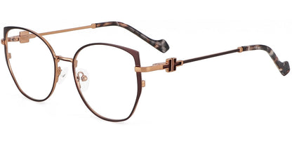 Acetate Metal Geometric Frame F9333