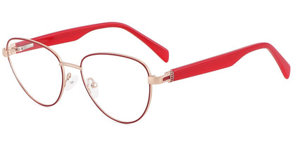 Acetate Metal Geometric Frame F8877